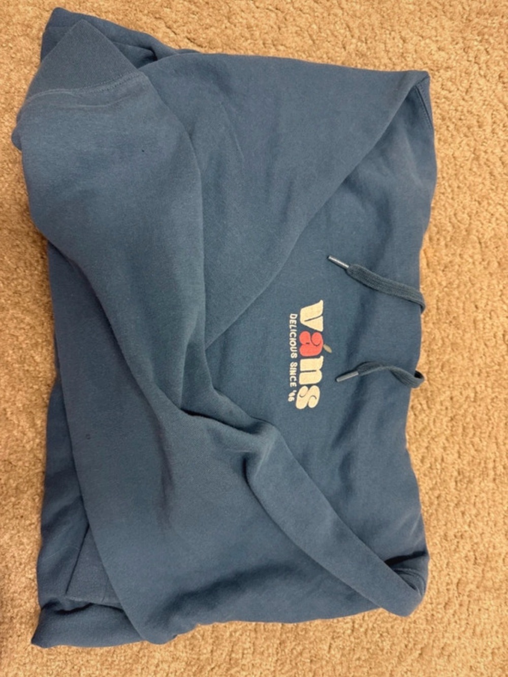 Vans Navy Pullover Hoodie with Retro Chest Logo